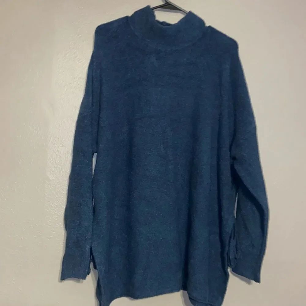 NWT J.Jill Pure Jill Sweater Ocean Blue ladies M/L